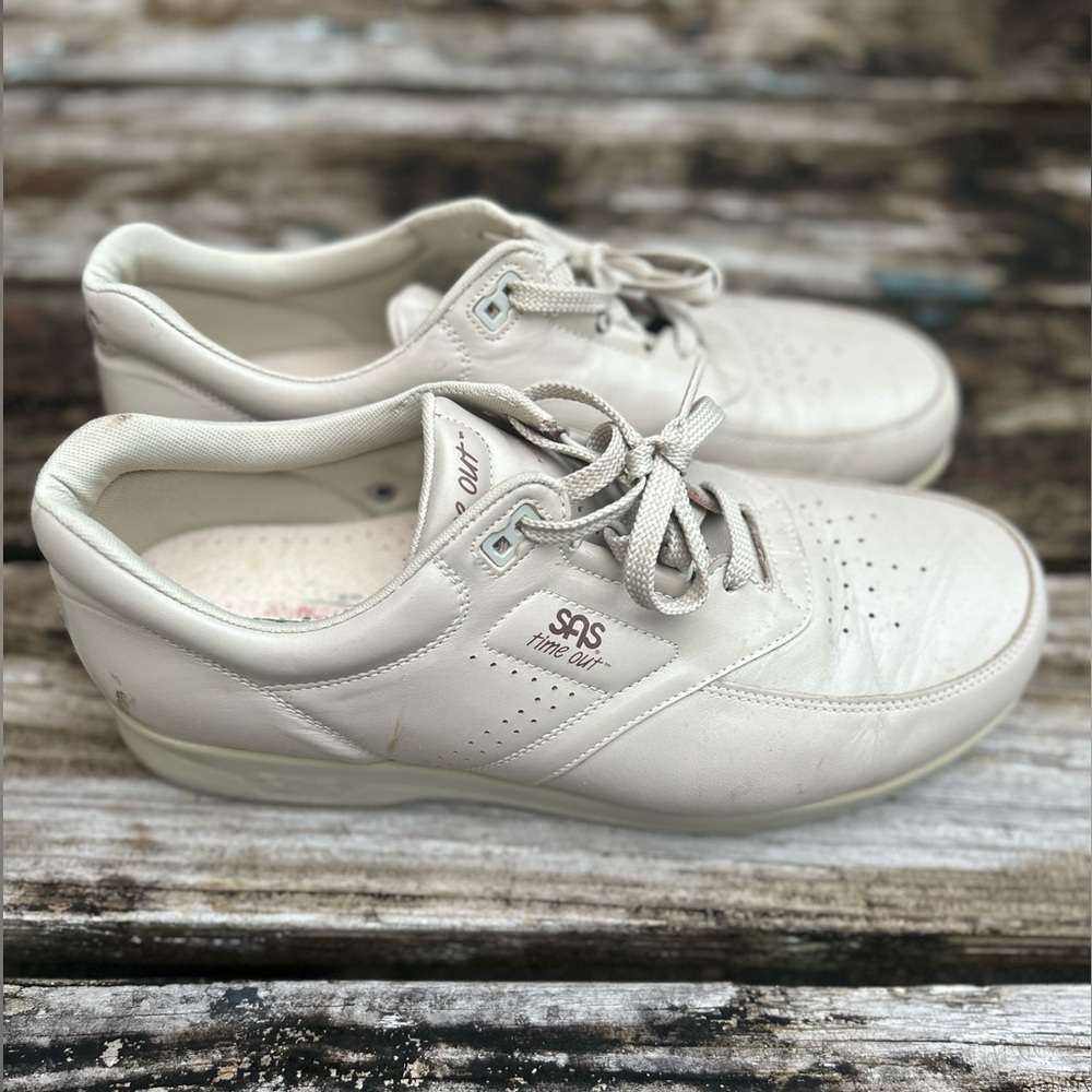 S.A.S. Time-out Bone Colored Men’s Walking Shoe Size 12